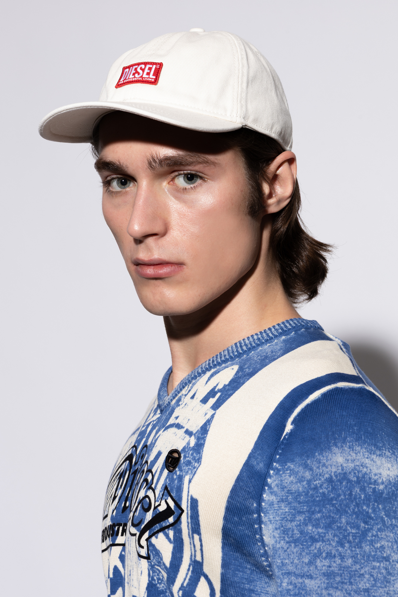 DIESEL ◆ Corry-Jacq-Wash ベースボール キャップ Men's Baseball cap with logo patch | Diesel CORRY-JACQ-WASH